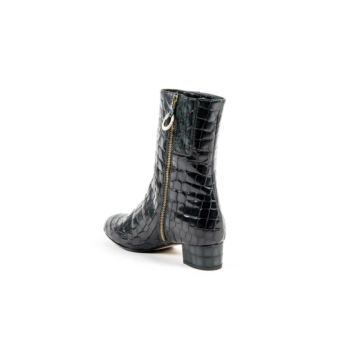 Bota Corta Mujer V 1969 Italia ESTELLE COMBO OPACO PETROLIO