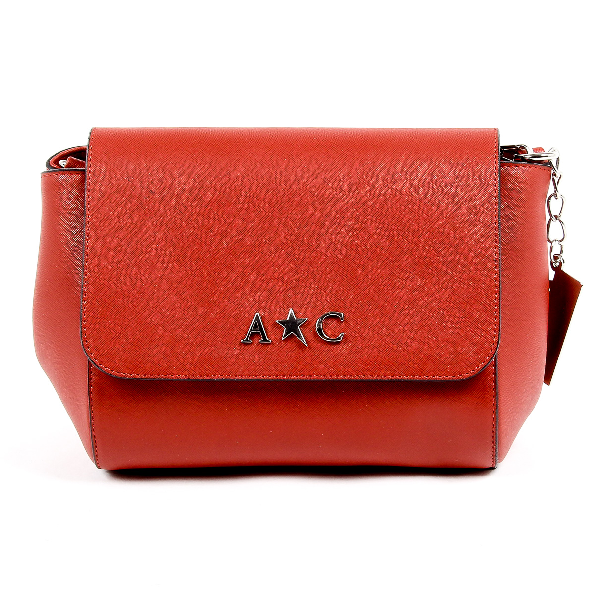 Andrew Charles Womens Handbag Red VERA