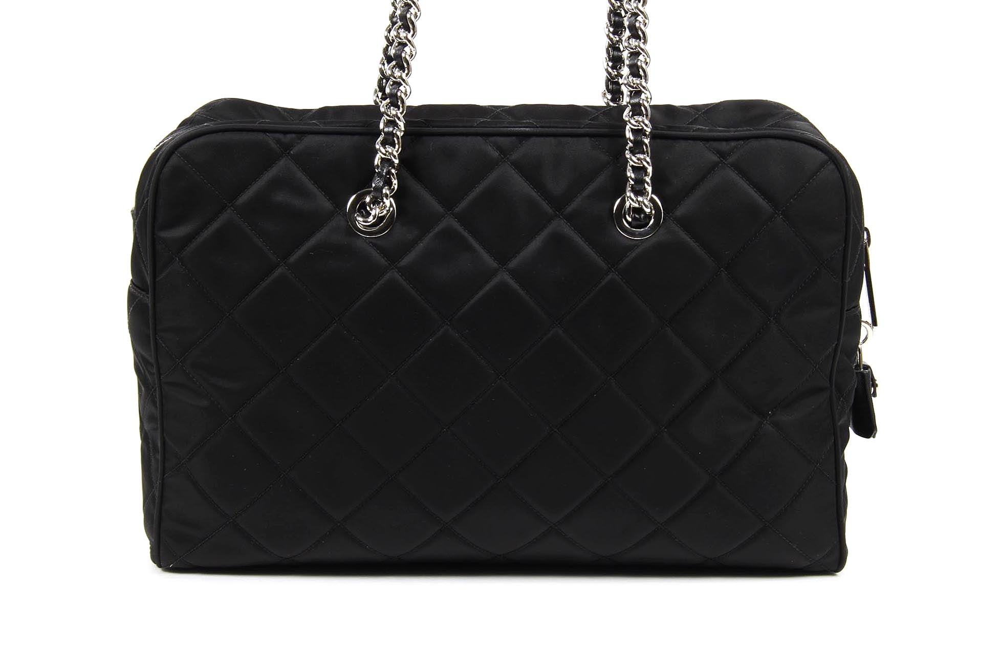Bolso acolchado Prada BL0774 Nero Tessuto Impuntu