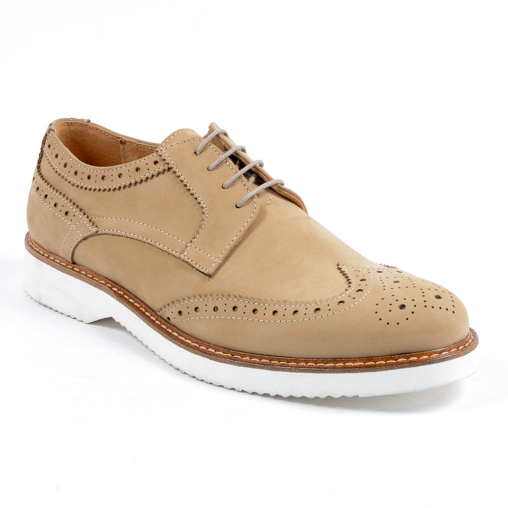 V 1969 Italia - Zapatos Oxford Brogue para hombre color topo PEDRO