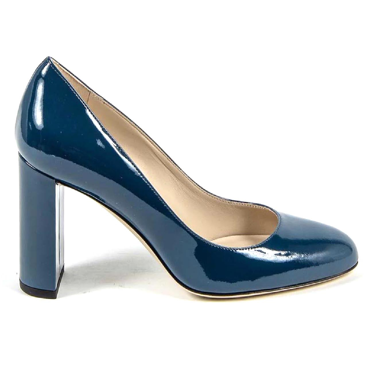 Zapatos de salón para mujer V 1969 Italia 3112331 VERNICE PETROLIO