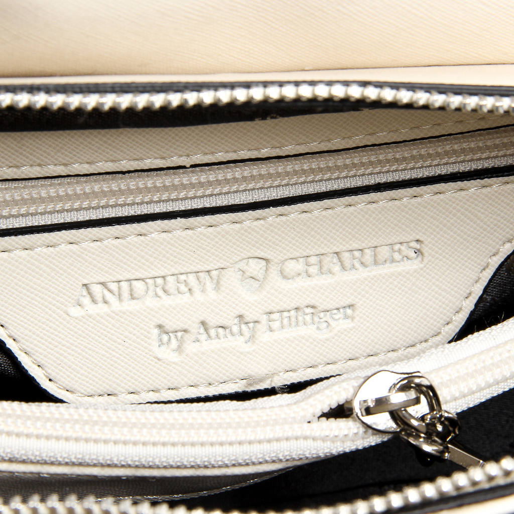 Andrew Charles Womens Handbag Beige VERA