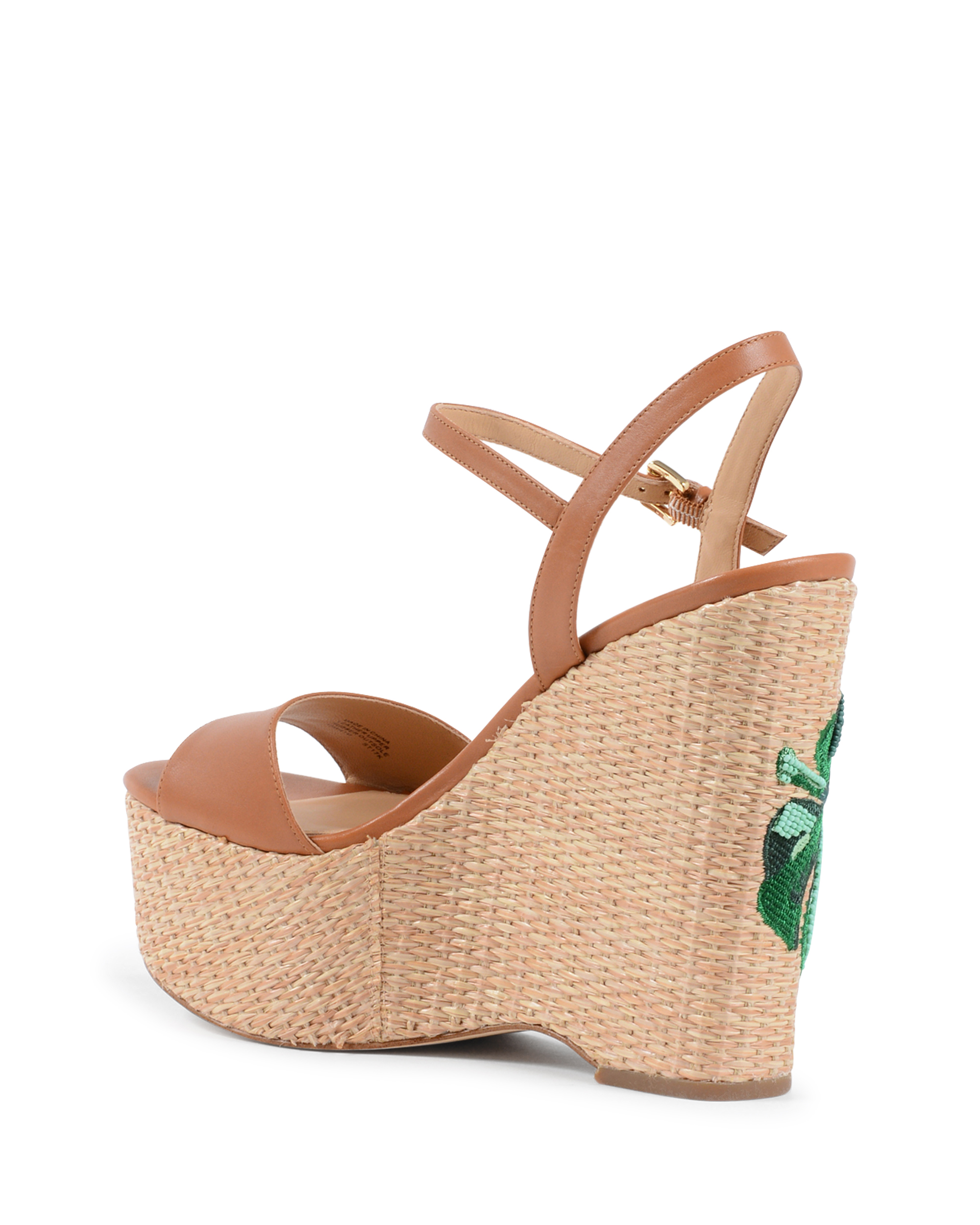 Sandalia de cuña para mujer Michael Kors marrón FISHER