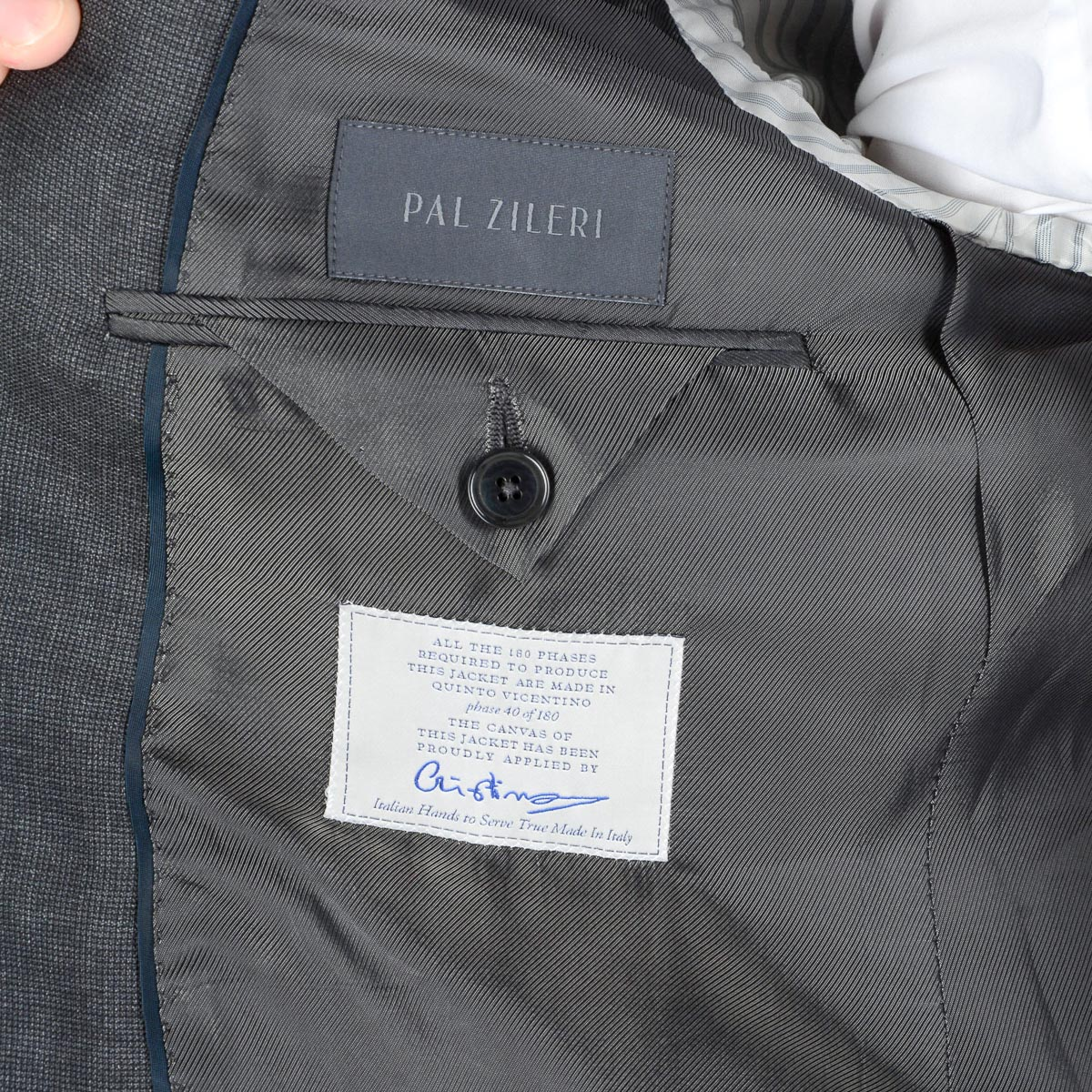 Traje Pal Zileri para hombre gris oscuro