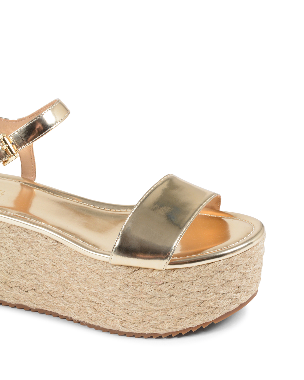 Sandalias de plataforma Michael Kors para mujer doradas NANTUCKET