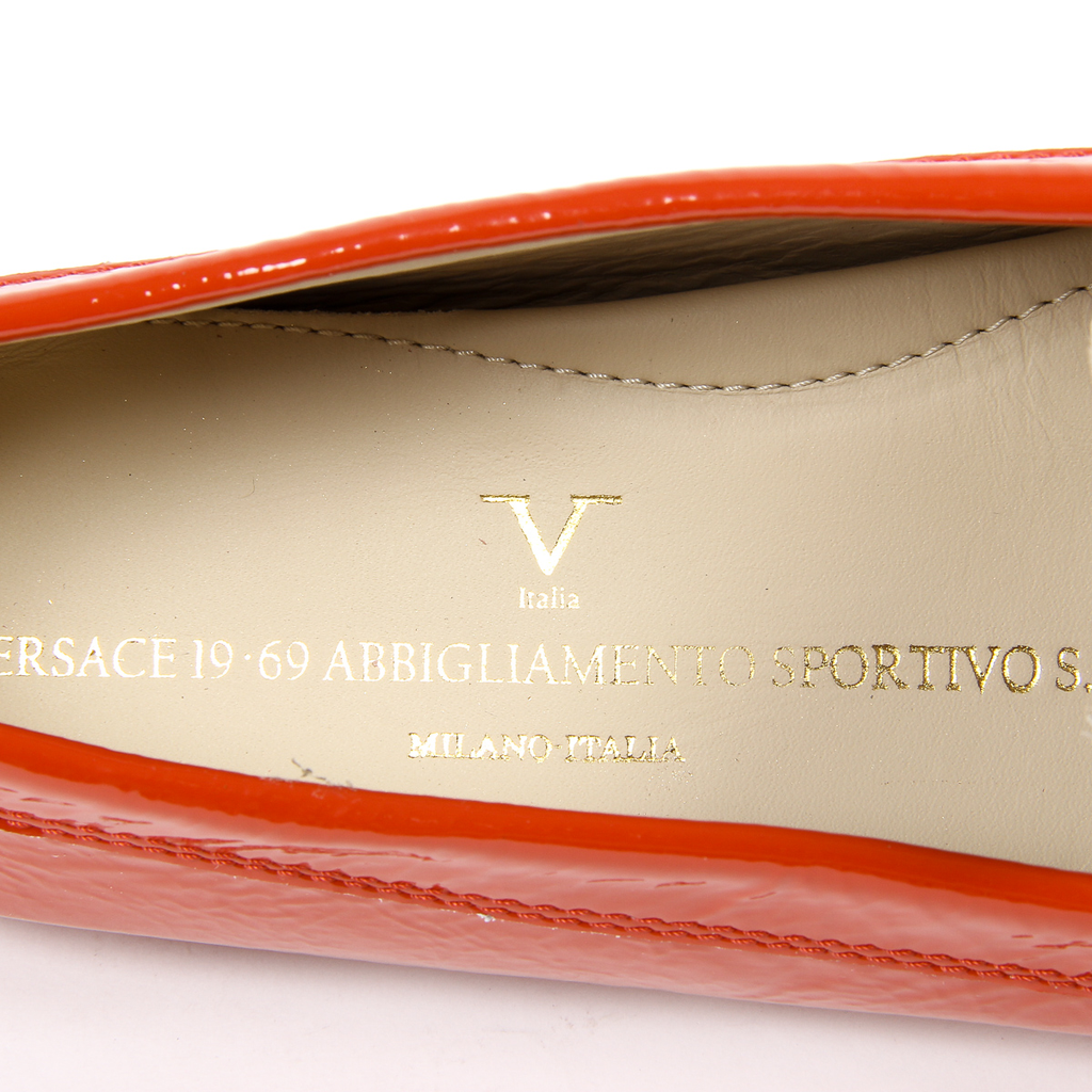 Mocasines V 1969 Italia para mujer, color rojo AMALFI