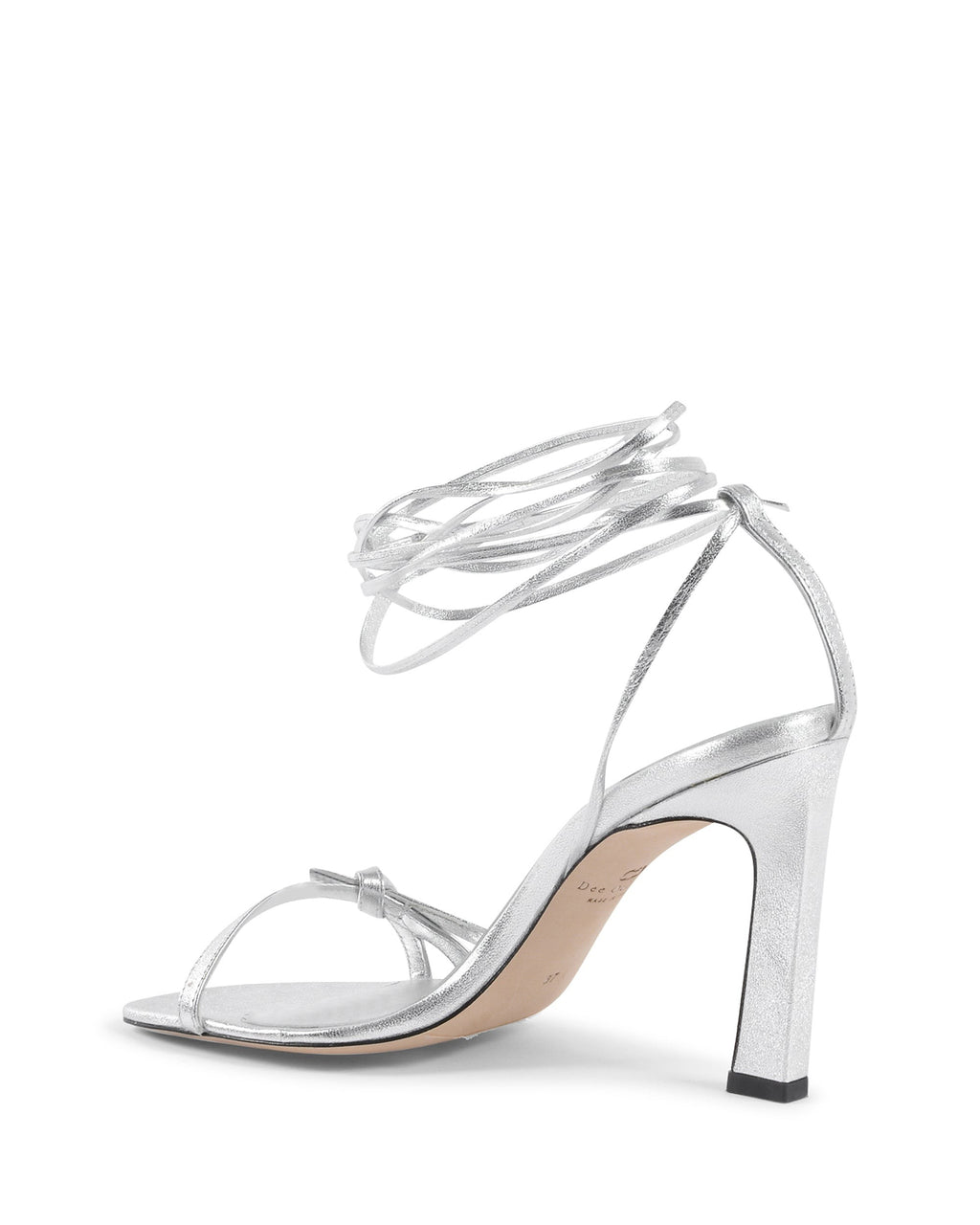 Bey Leather Lace Up Silver