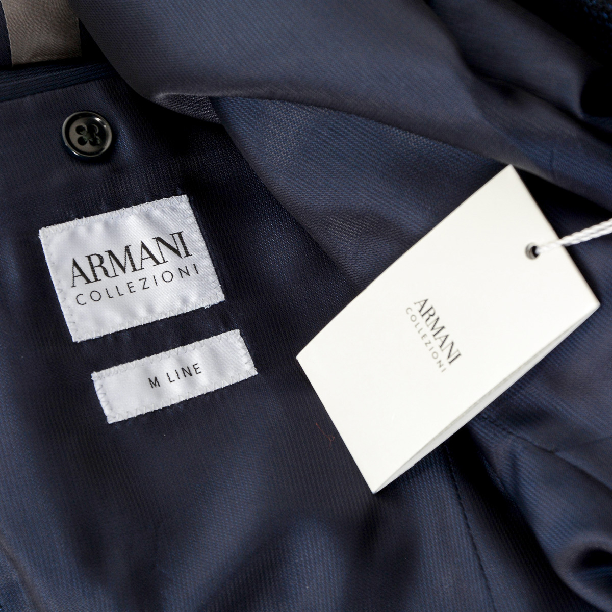 Armani Collezioni Mens Jacket Dark Blue