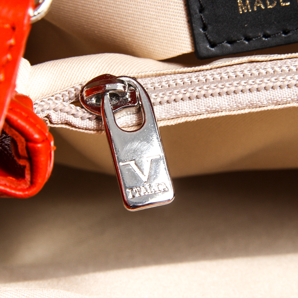 Bolso de mano para mujer V 1969 Italia V004-S RUGA ROSSO