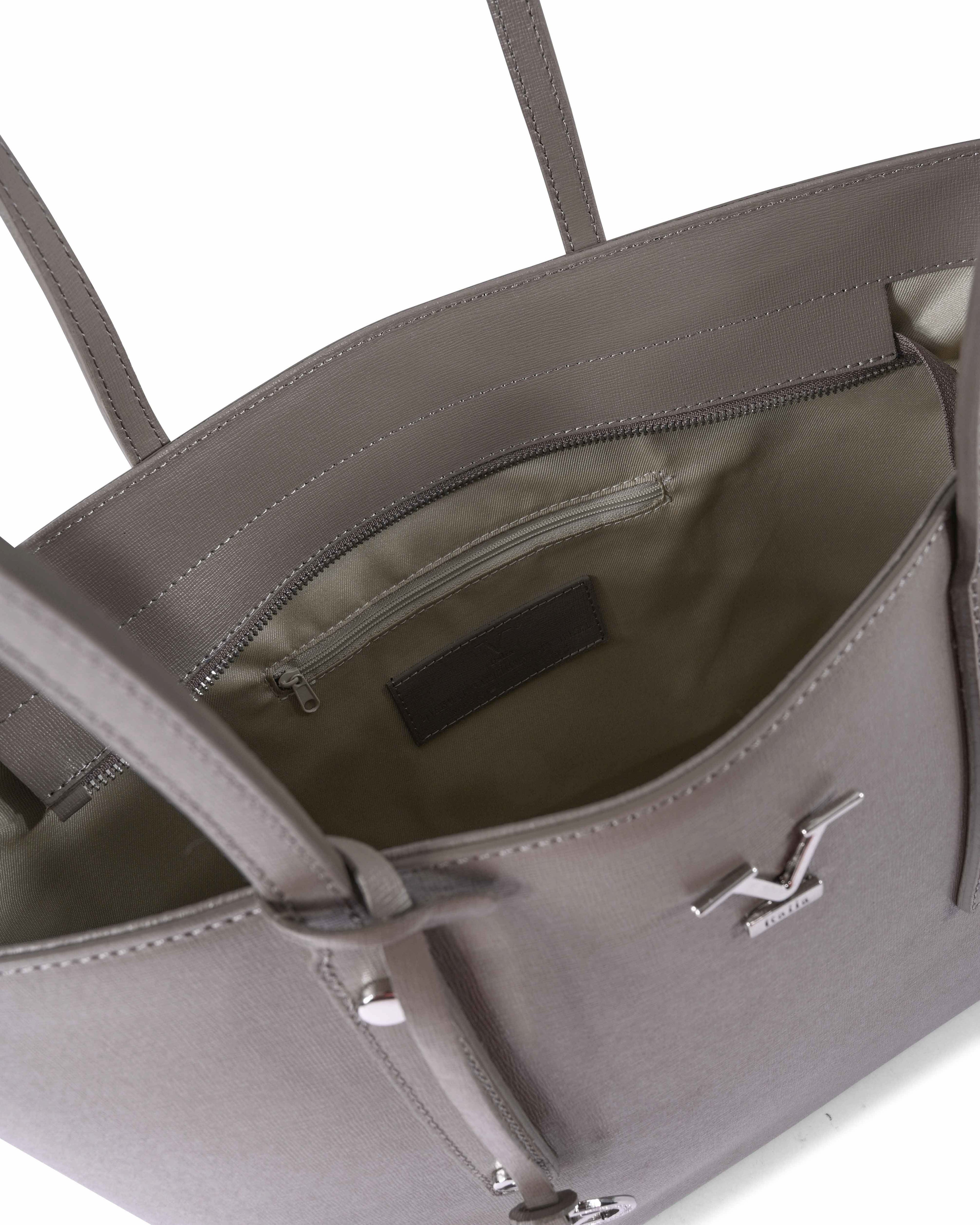 Bolso de mano para mujer V Italia CB1070 SAFFIANO TAUPE