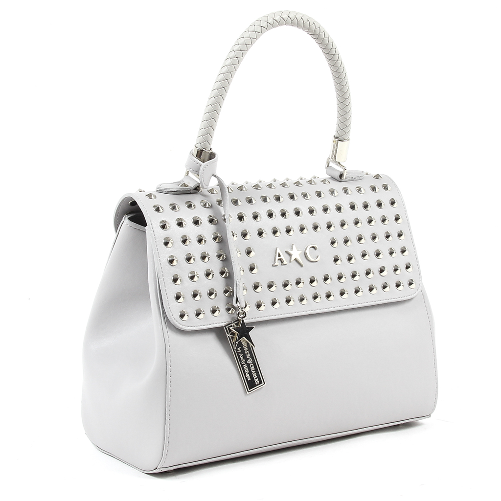 Bolso de mano Andrew Charles para mujer, gris claro, BROOKLYN