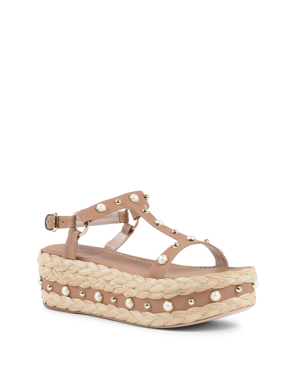 Sandalias de plataforma Stuart Weitzman para mujer en color tostado BERAFFIA