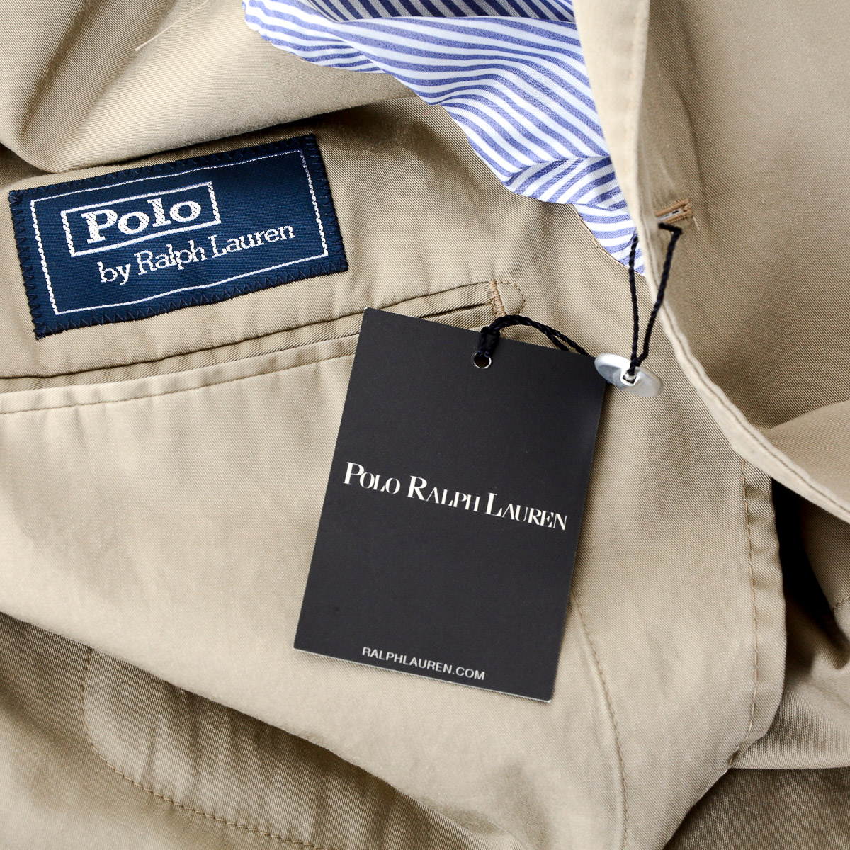 Chaqueta de hombre Polo by Ralph Lauren de manga larga en beige