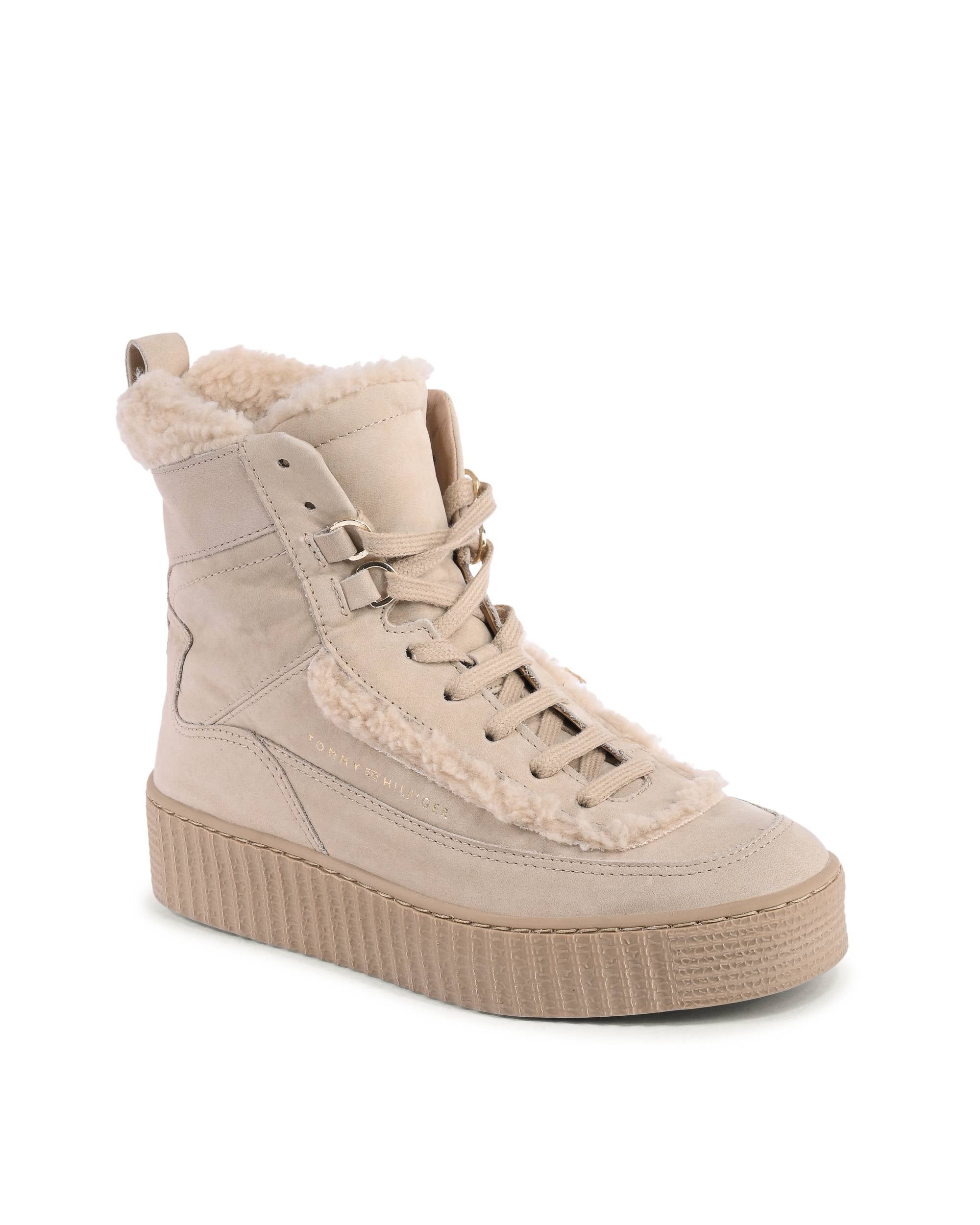 Botas Tommy Hilfiger para mujer BEIGE FW0FW07503ABO