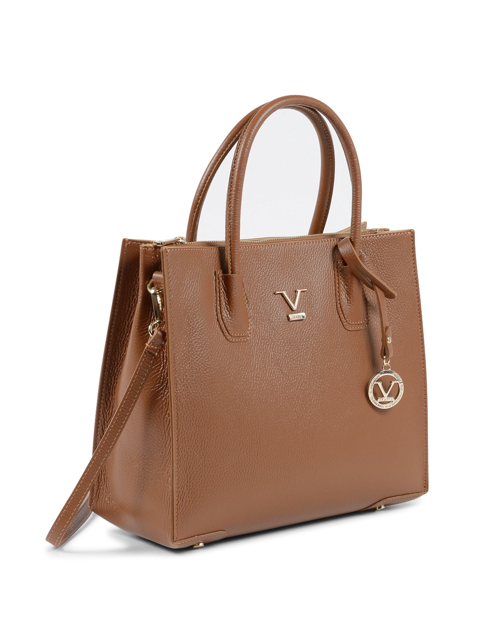 Bolso de hombro Mujer V Italia Bronceado BE10275 52 DOLLARO CUOIO