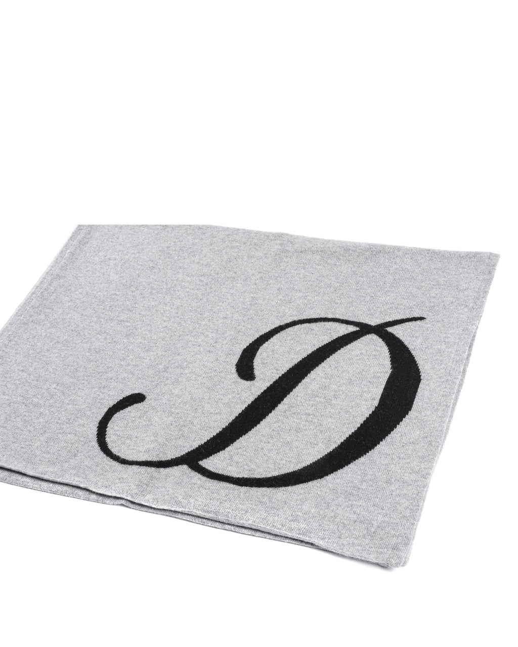 Bufanda de cachemira con monograma - Gris