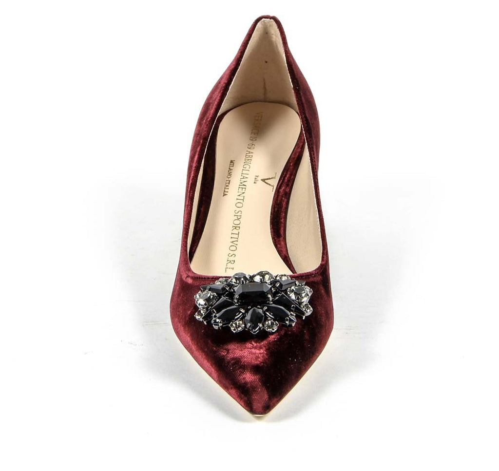 V 1969 Italia Zapatos de salón para mujer 3109244 VELLUTO BURDEOS