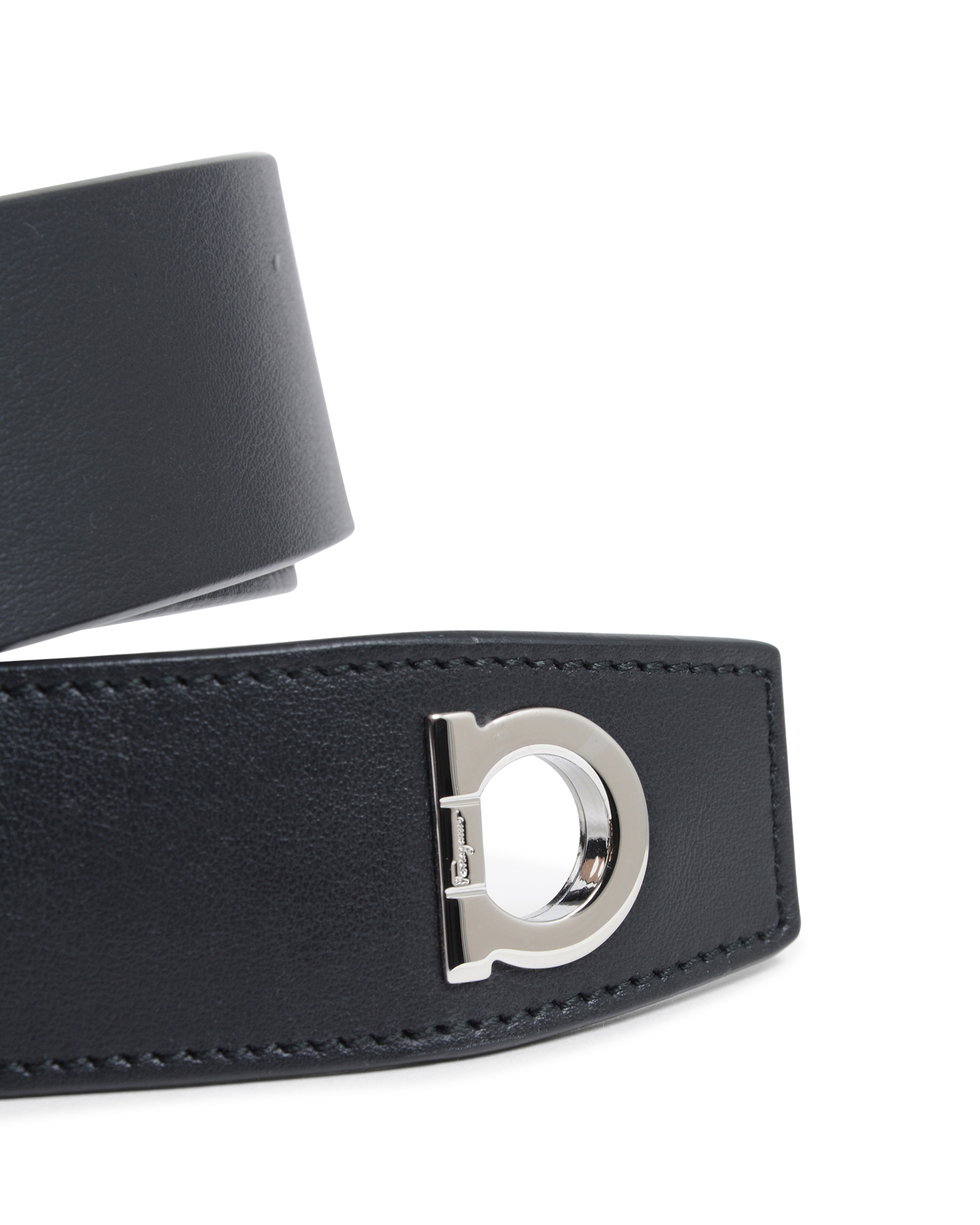 Cinturón ajustable Salvatore Ferragamo para hombre, negro, 679951 694934