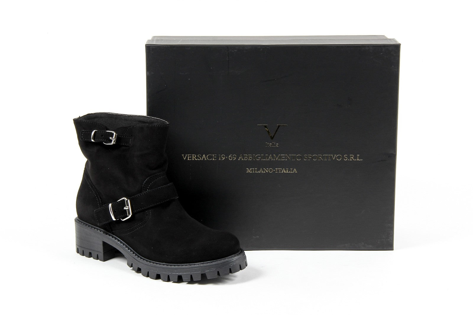 Bota corta para mujer V 1969 Italia B1441 CAMOSCIO NERO