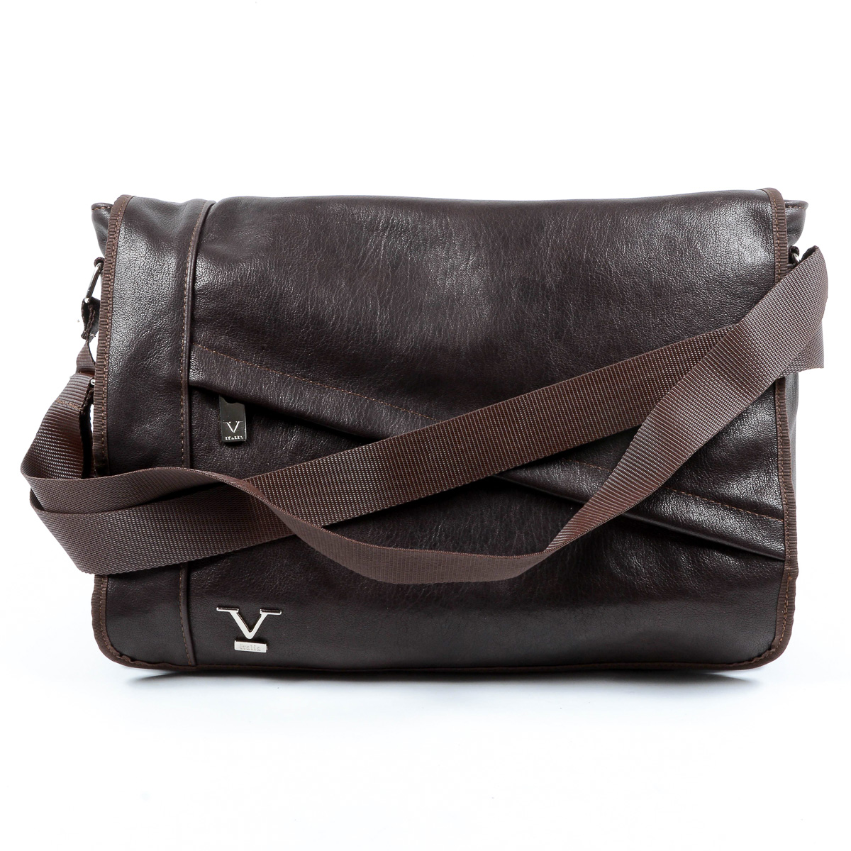 Bolso de hombre V 1969 Italia marrón MOSCA