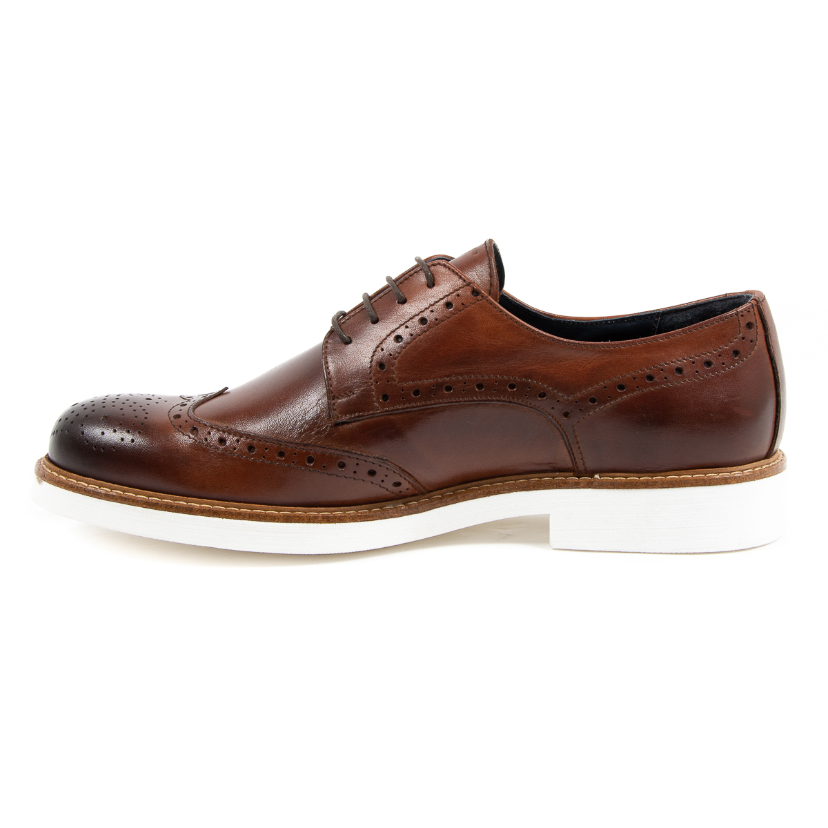 V 1969 Italia - Zapatos brogue para hombre, color marrón, VINCENT