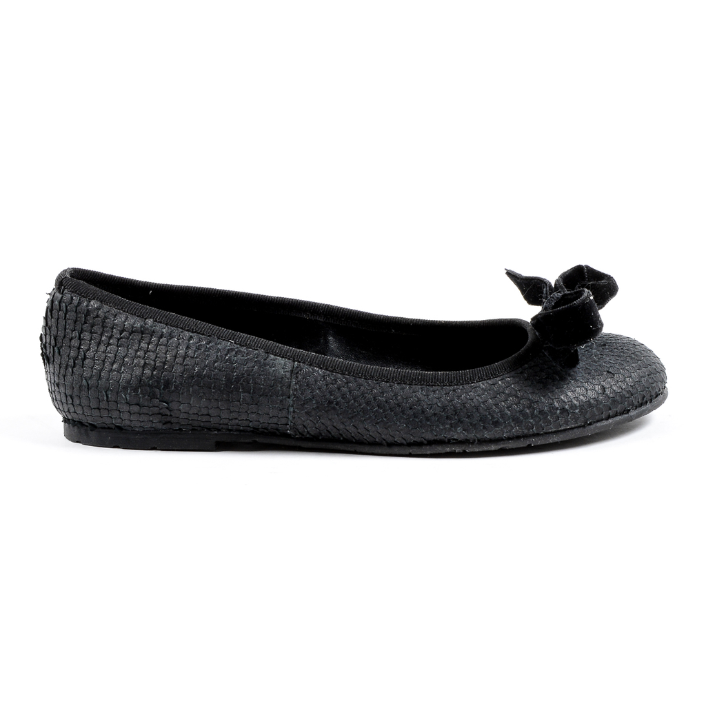 V 1969 Italia Womens Ballerina Black JETRO