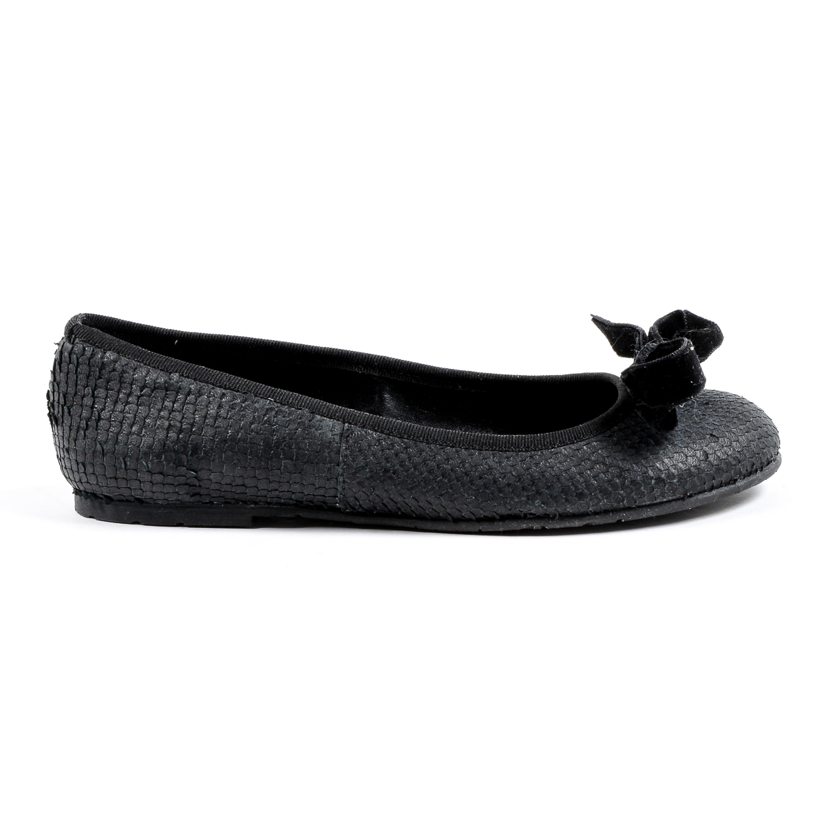 V 1969 Italia Womens Ballerina Black JETRO