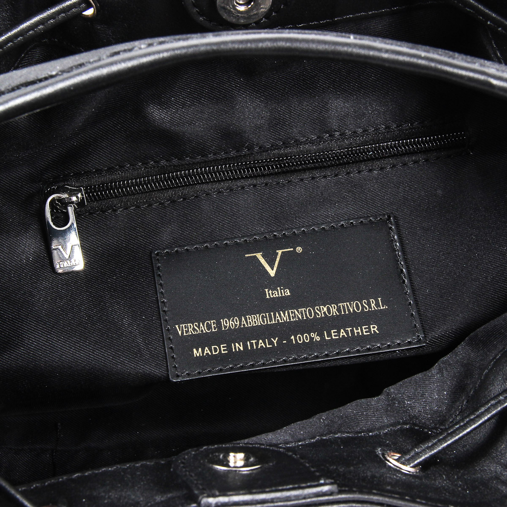 Bolso de mano para mujer V 1969 Italia V005-S SOFT NERO