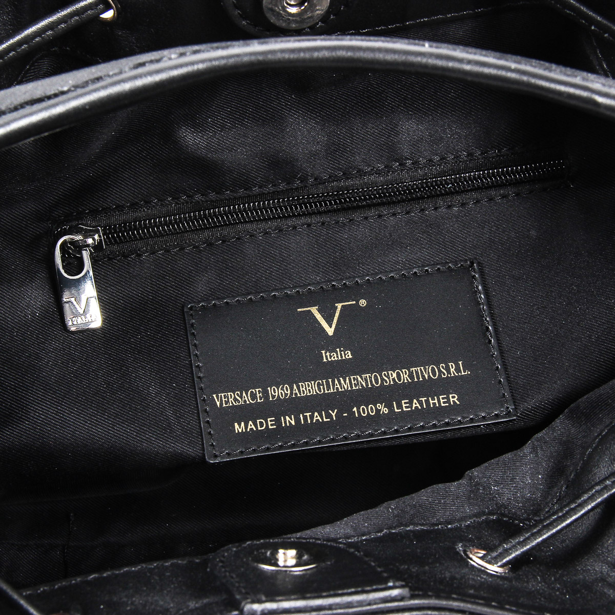 Bolso de mano para mujer V 1969 Italia V005-S SOFT NERO