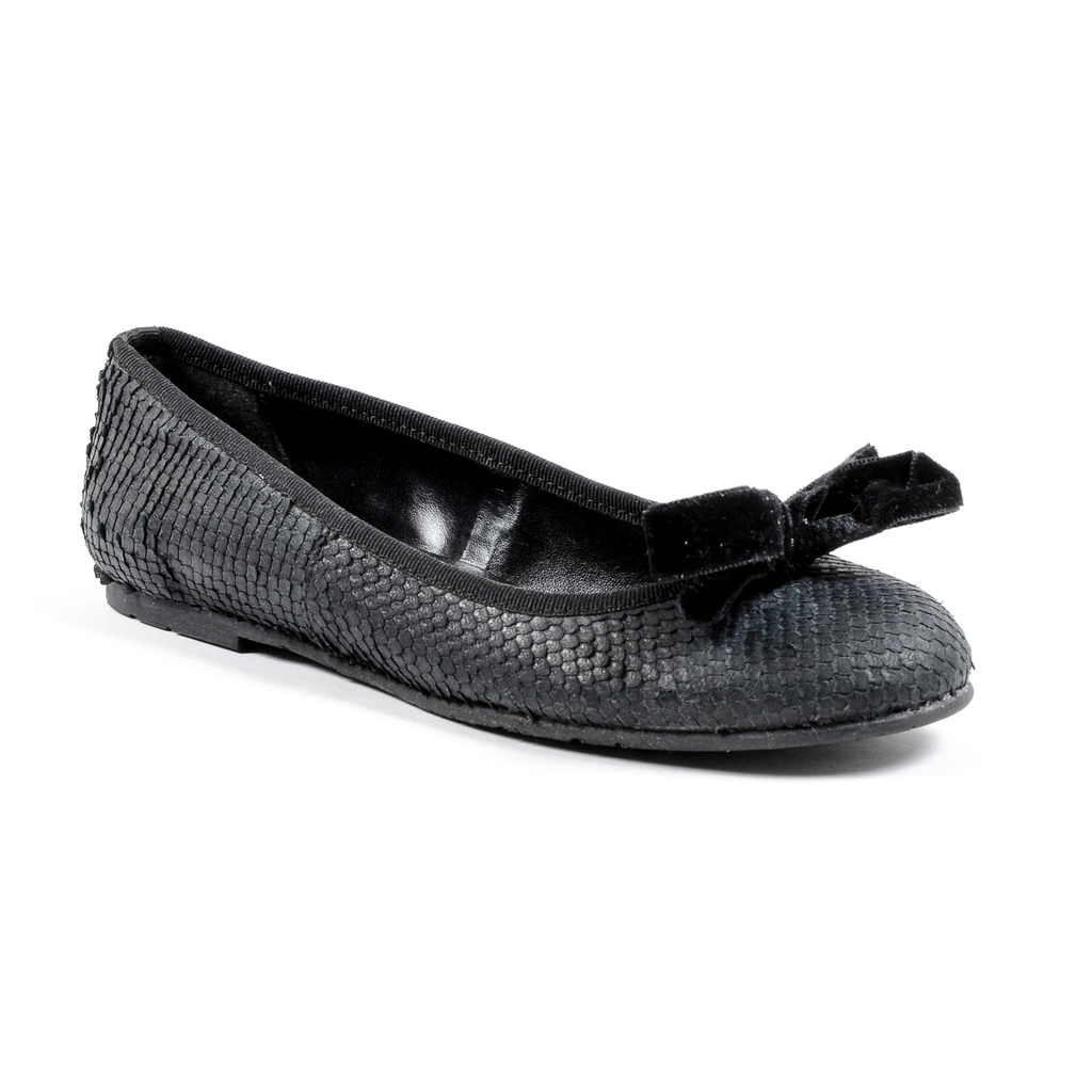 V 1969 Italia Womens Ballerina Black JETRO