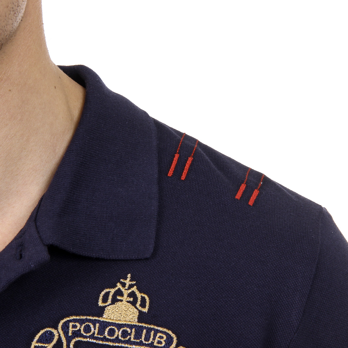 Polo Ufford & Suffolk Polo Club para hombre, manga corta, US008, azul marino
