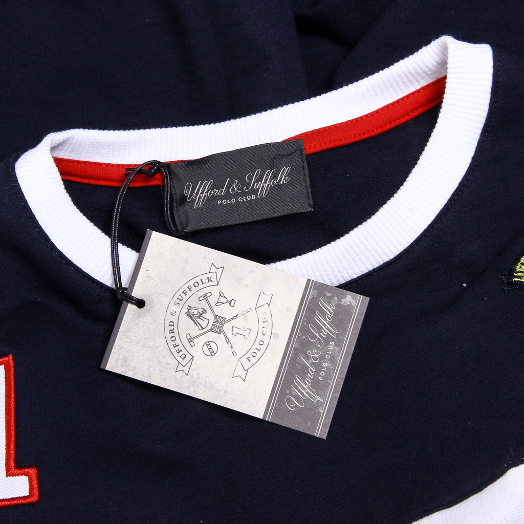 Suéter de hombre Ufford & Suffolk Polo Club de manga larga y cuello redondo