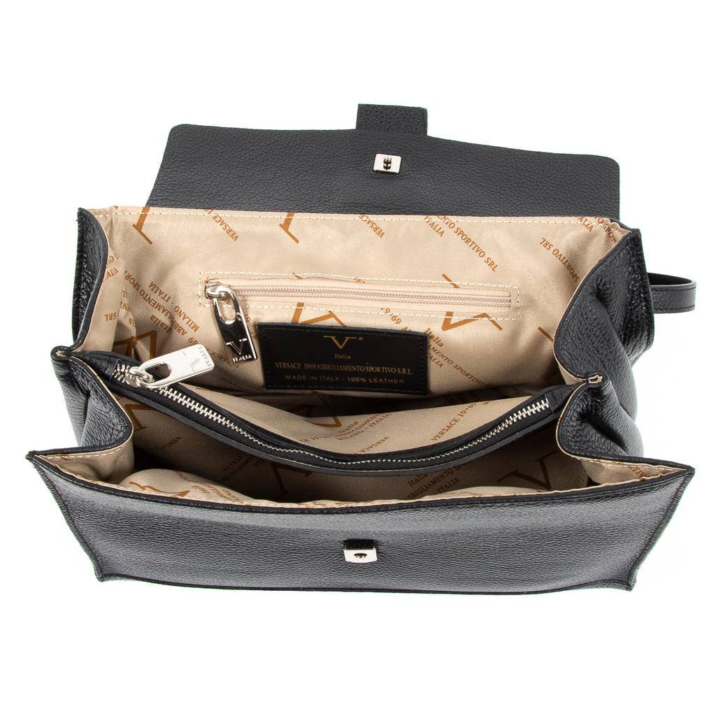 V 1969 Italia Womens Handbag Black ELLY