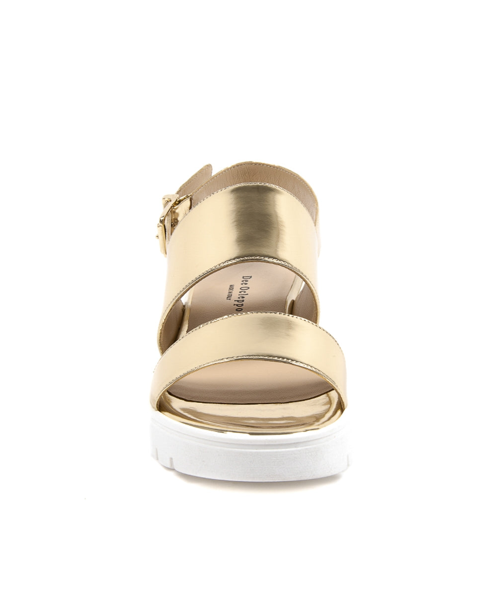 Sandalia para mujer Dee Ocleppo E3083 SPECCHIO STOP MET PLATINO