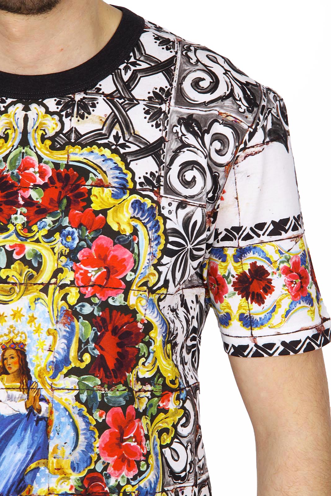 Camiseta Dolce & Gabbana de manga corta para hombre G8FE9T G7CVA S9000
