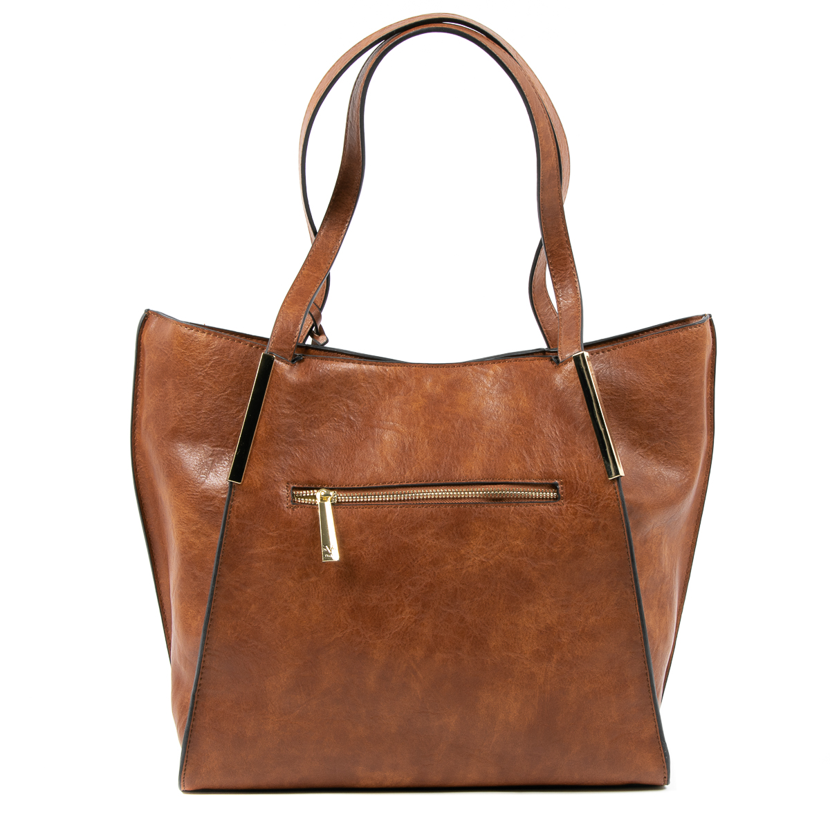 Bolso de mano para mujer V 1969 Italia marrón REBECCA