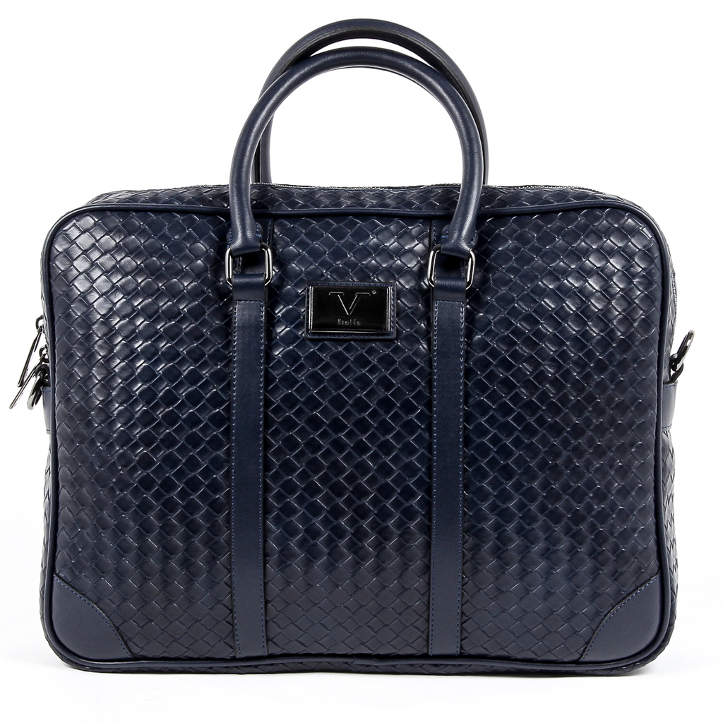 Bolso de mano para hombre V 1969 Italia azul EVAN