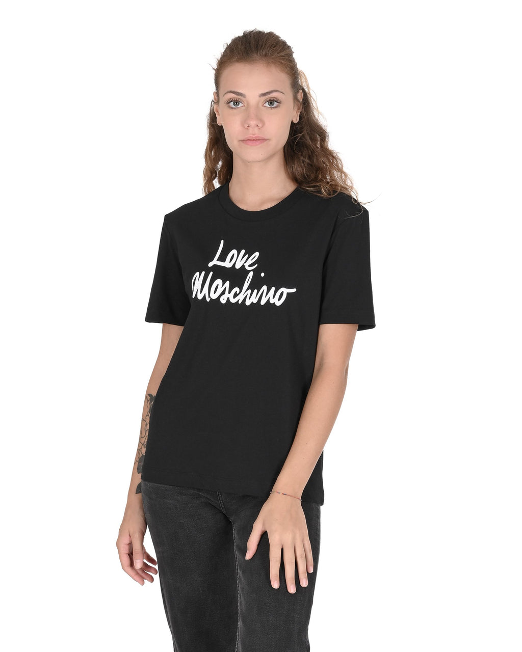 Camiseta Love Moschino para mujer W 4 H06 18 M 3876 C74 NEGRO