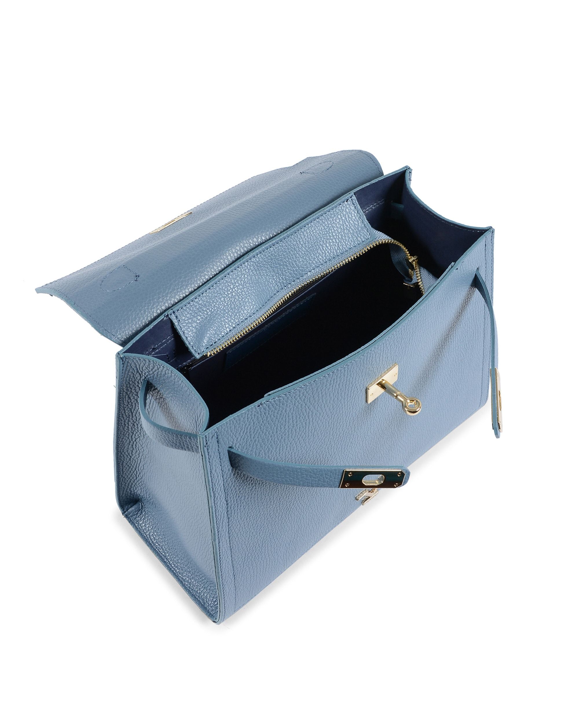 V Italia Womens Handbag Light Blue BG12010 DOLLARO CELESTE