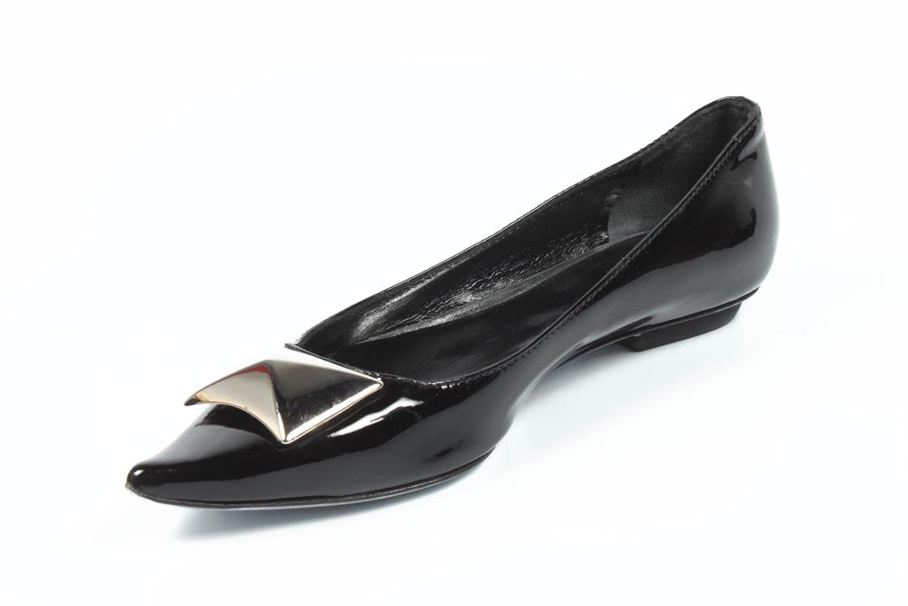 Sebastian Milano bailarina de mujer S2914M VERNICE NERA+NIKEL