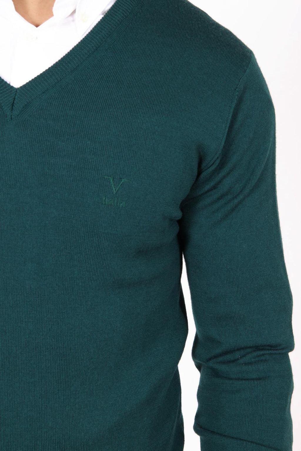 V 1969 Italia Jersey cuello pico hombre 9801 SCOLLO V VERDONE