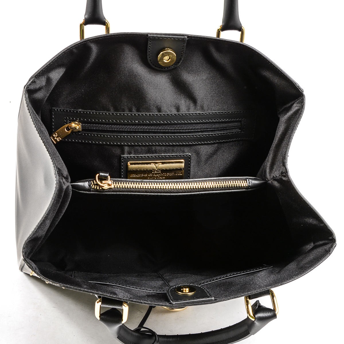 V 1969 Italia Womens Handbag Black CRETA