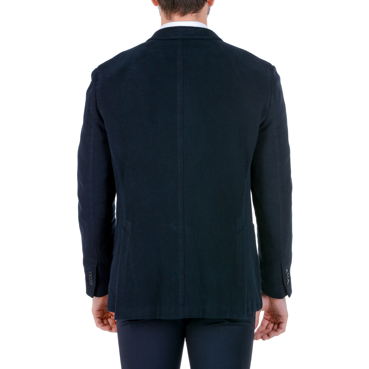 Chaqueta Boglioli Milano para hombre, manga larga, azul oscuro