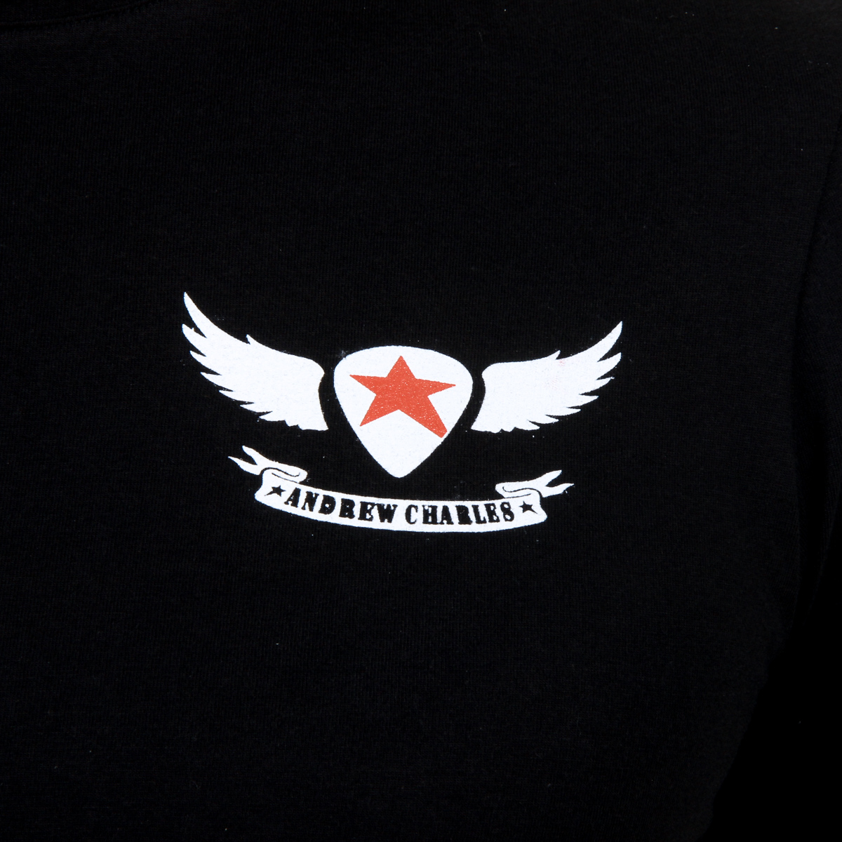 Camiseta Andrew Charles para hombre, manga corta, cuello redondo, negra, KEITA