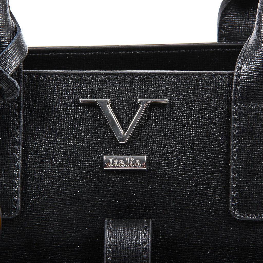 Bolso de mano para mujer V 1969 Italia V006-S SAFFIANO NERO