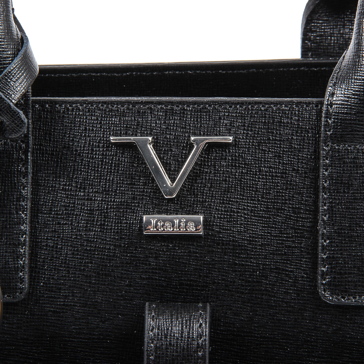 Bolso de mano para mujer V 1969 Italia V006-S SAFFIANO NERO