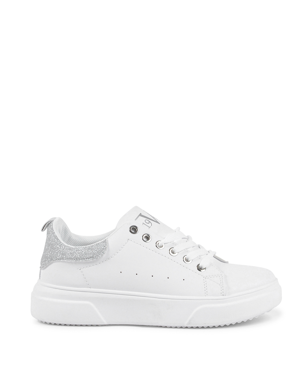 19V69 Italia Zapatillas de mujer V853 BIANCO ARGENTO