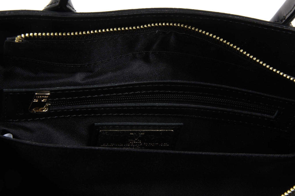 Bolso de Mujer V 1969 Italia H491-52 RUGA-ARUBA NERO-GRIGIO
