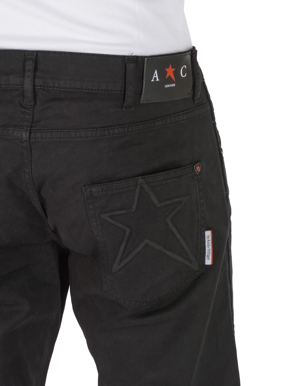 Andrew Charles Mens Trousers Regular Fit FRANK BLACK