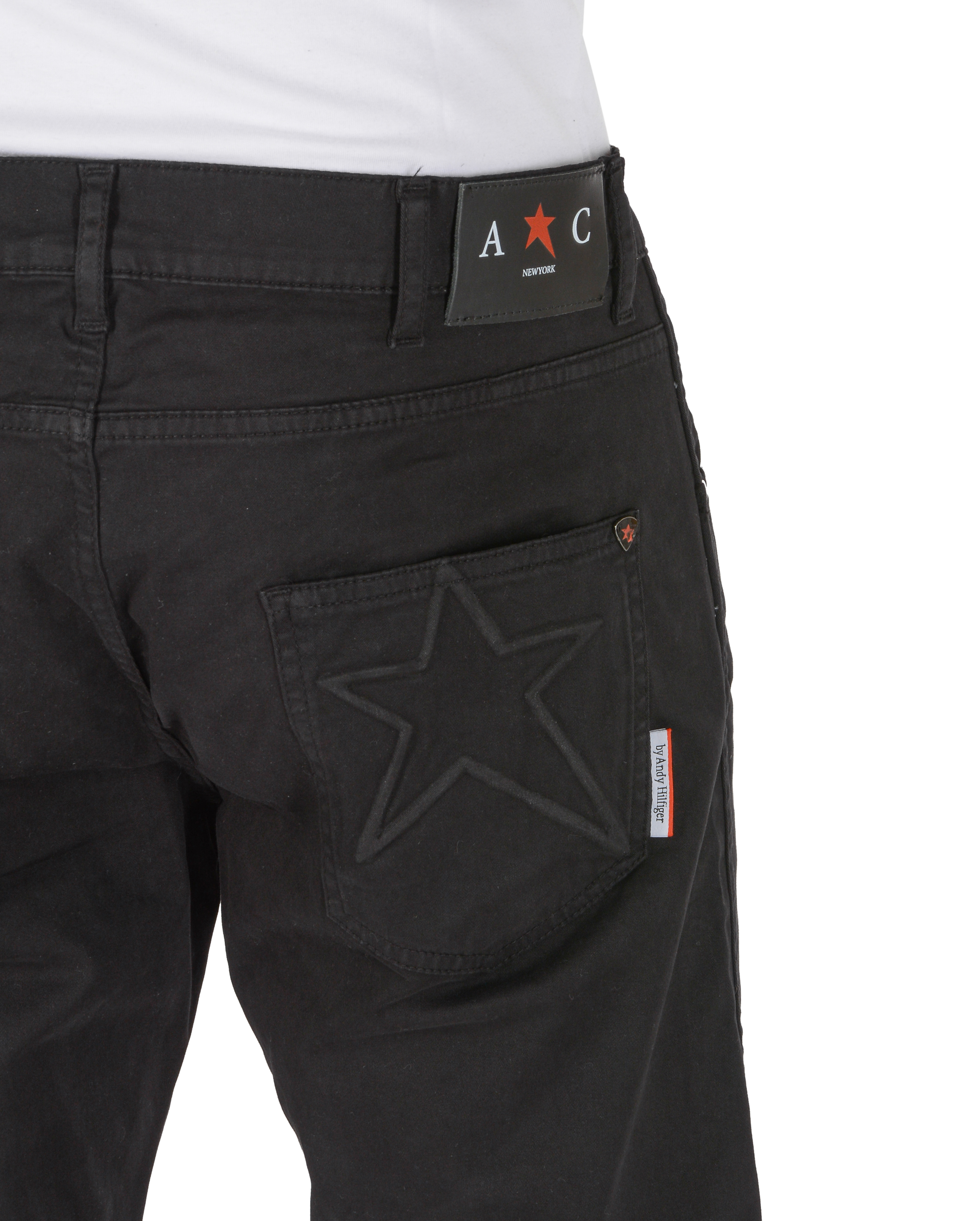 Andrew Charles Mens Trousers Regular Fit FRANK BLACK